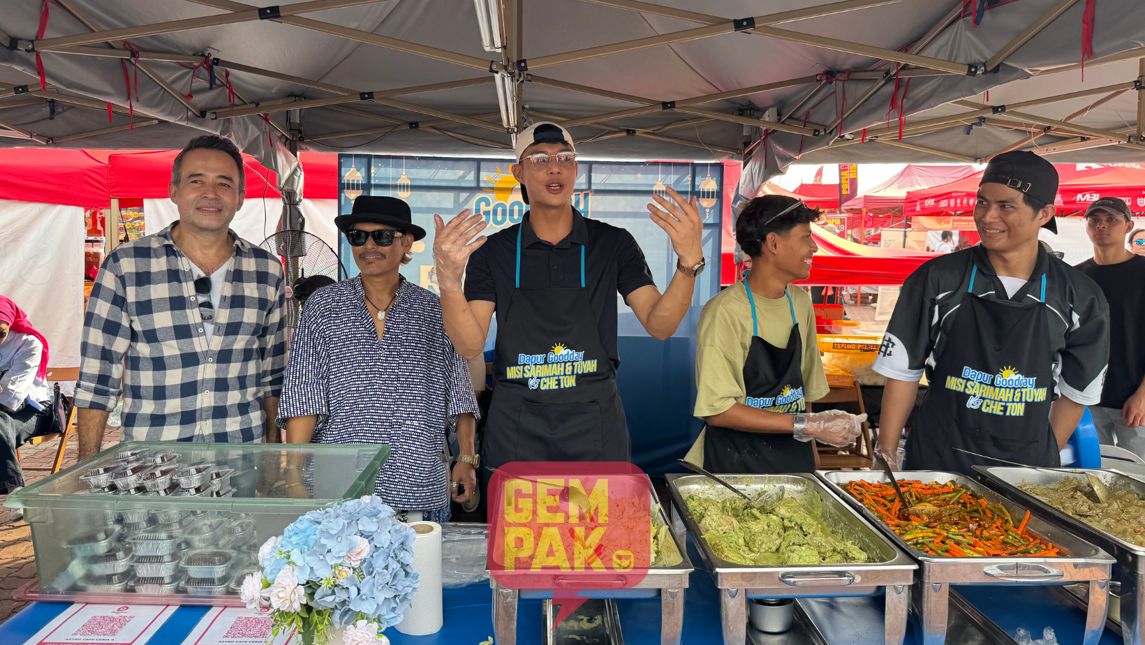 Tony Eusoff, Joey Daud & Evertts Gomes Meriahkan Booth Dapur Goodday: Misi Sarimah & Tuyah VS Che Ton Di Bazar Ramadan Shah Alam