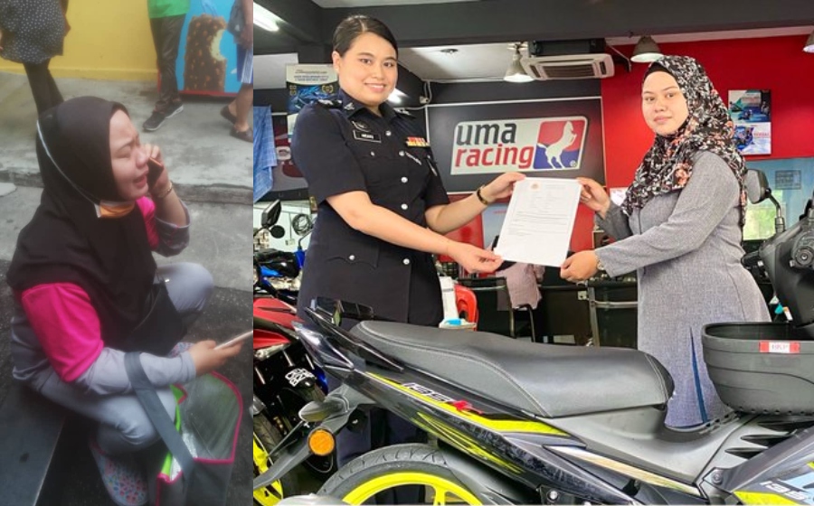 Kurang 48 Jam Tular Motor Dicuri, Permaisuri Selangor Belikan Motosikal Baru Untuk Rider Wanita Ini