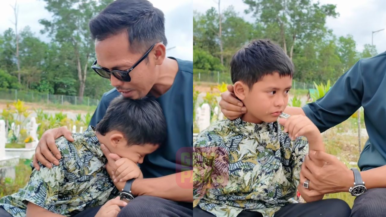 “Setelah Lama Daddy Tak Menangis Akhirnya…” - Matin Menangis Lawat Pusara Ibu, Shuib Gagal Tahan Air Mata
