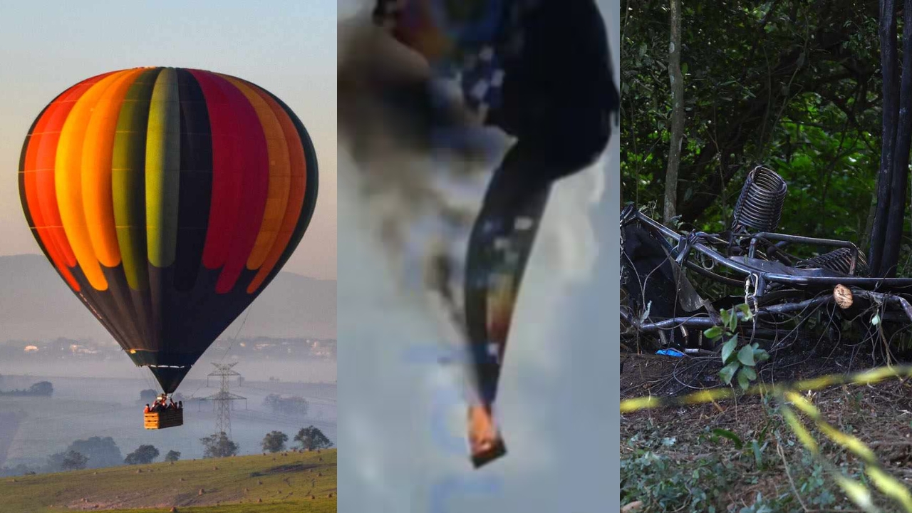8 Maut Belon Udara Panas Terbakar, Terhempas Di Brazil
