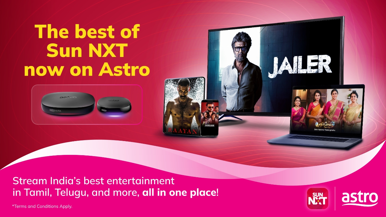 Astro & Sun NXT Tawar Hiburan India Terbaik, Kandungan Seram & Peluang Menang Hadiah Menarik