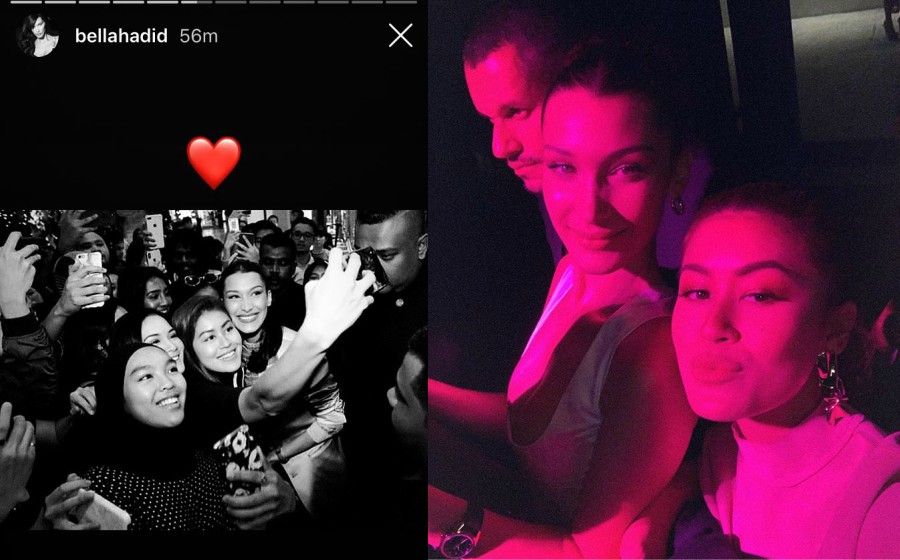 Bertuahnya! Bella Hadid Muat Naik Foto Yaya Zahir Di Instagram