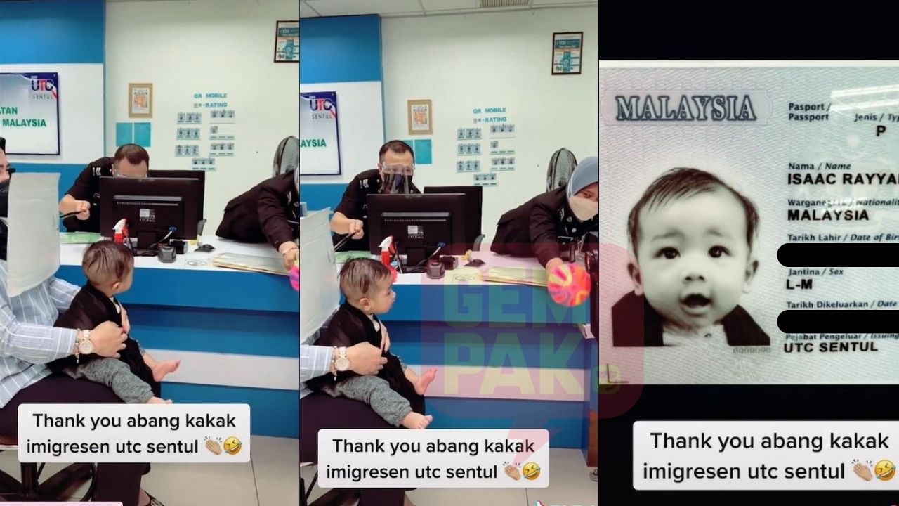 Gigih Bantu Ibu & Bayi Ambil Foto Passport, Dua Pegawai Imigresen UTC Sentul Ini Terima Pujian Netizen