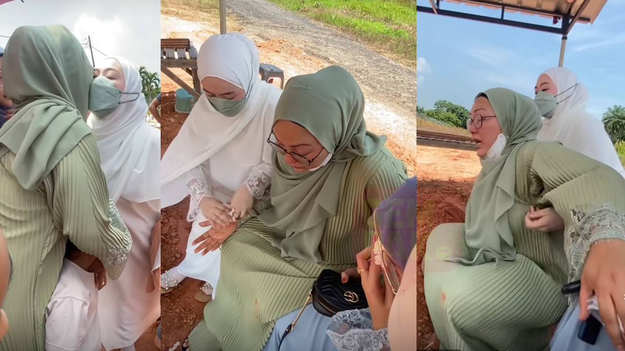 Ibu Madu Meninggal Dunia, Netizen Sayu Adira Menziarah... Setia Meneman Sampai Ke Kubur