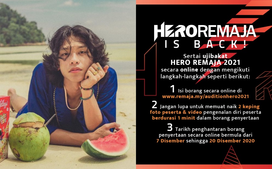 Perhatian Para Lelaki! Pencarian Hero Remaja Is Back. Kali Ini Ujibakat Online Sahaja!