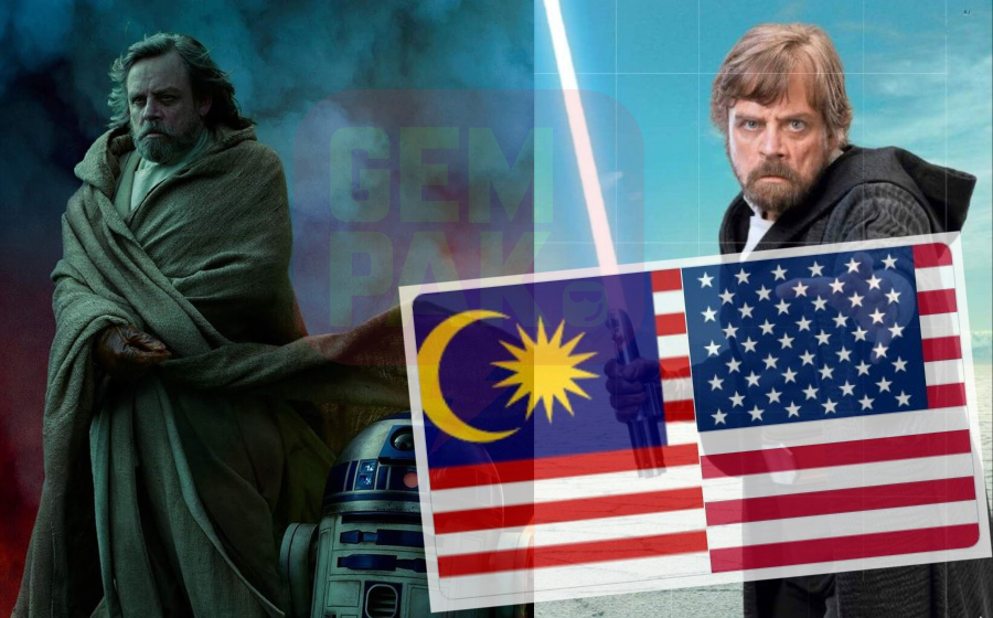 Pelakon Star Wars Tertukar Bendera Amerika Syarikat Dengan Jalur Gemilang, Jadi 'Lauk' Netizen Mentah-Mentah!