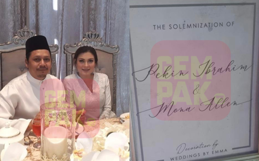 Pekin Ibrahim Mona Allen Sudah Bernikah Gempak
