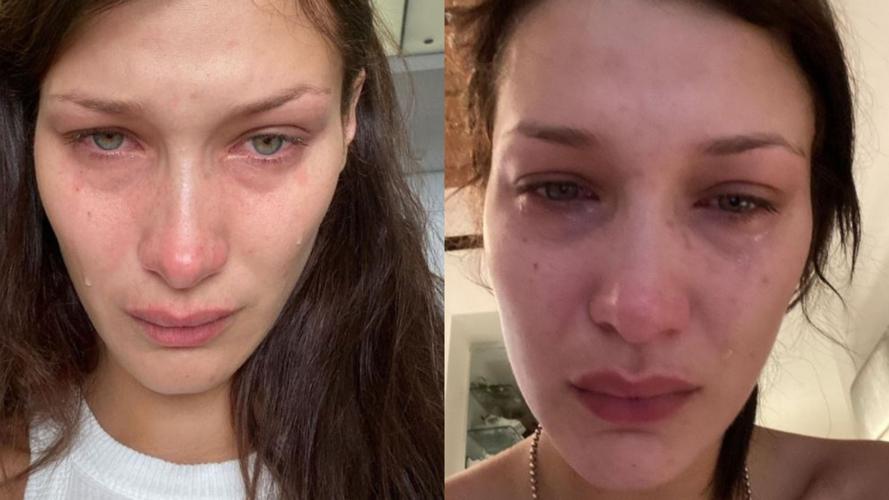 Bella Hadid Kongsi Foto Tak Bersolek & Menangis, Rupa-Rupanya Ini Yang Dialami Model Terkenal Ini...