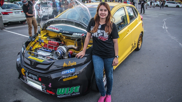 Honda Jazz turbo jana 600hp ini milik wanita!  Gempak