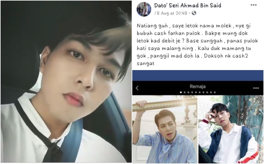 “Itu Bukan Facebook Ayah Saya. Orang Lain Tu, Sengaja Nak Kutuk Saya” – Cash Farhan