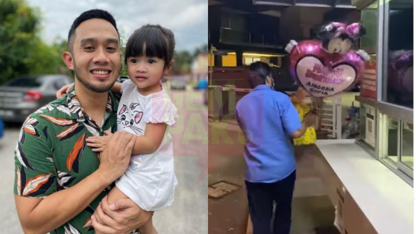 Fizi Ali Sebak Tak Dapat Sambut Birthday Ameena – “Minta Maaf, Tak Dapat Jumpa Awak Sebab Daddy Tak Nak Lagi Dituduh Jadi Pembawa Penyakit…”