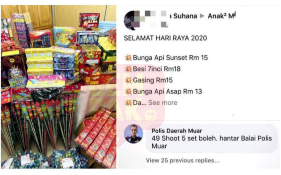 49 Shoot 5 Set Boleh Hantar Balai Polis Muar Halus Cara Polis Ni Ajar Penjual Mercun Online Gempak