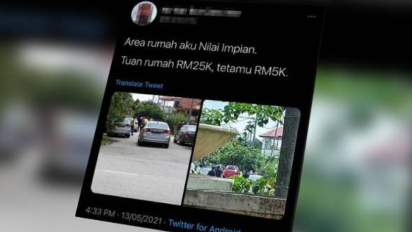 Padah Ciap Status Palsu Kompaun Raya ‘Tuan Rumah RM25K, Tetamu RM5K', Gajet Pemilik Akaun Twitter Dirampas!
