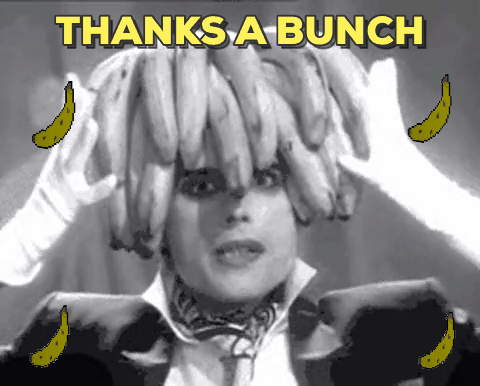 Giphy We are eternally grateful.