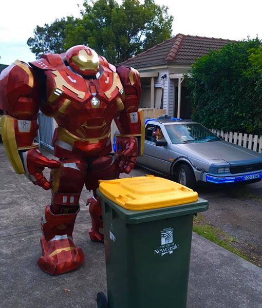 Facebook/Bin Isolation Outing Jarvis, take out the trash please.