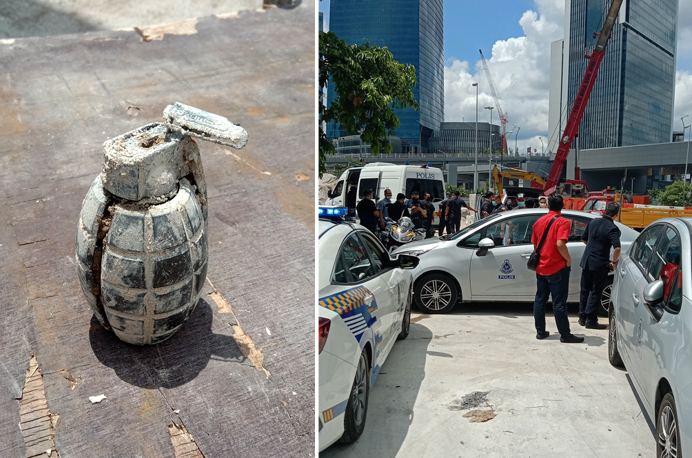A Power Bank Shaped Like A Grenade Causes Two-Hour Bomb Scare At KL Construction Site