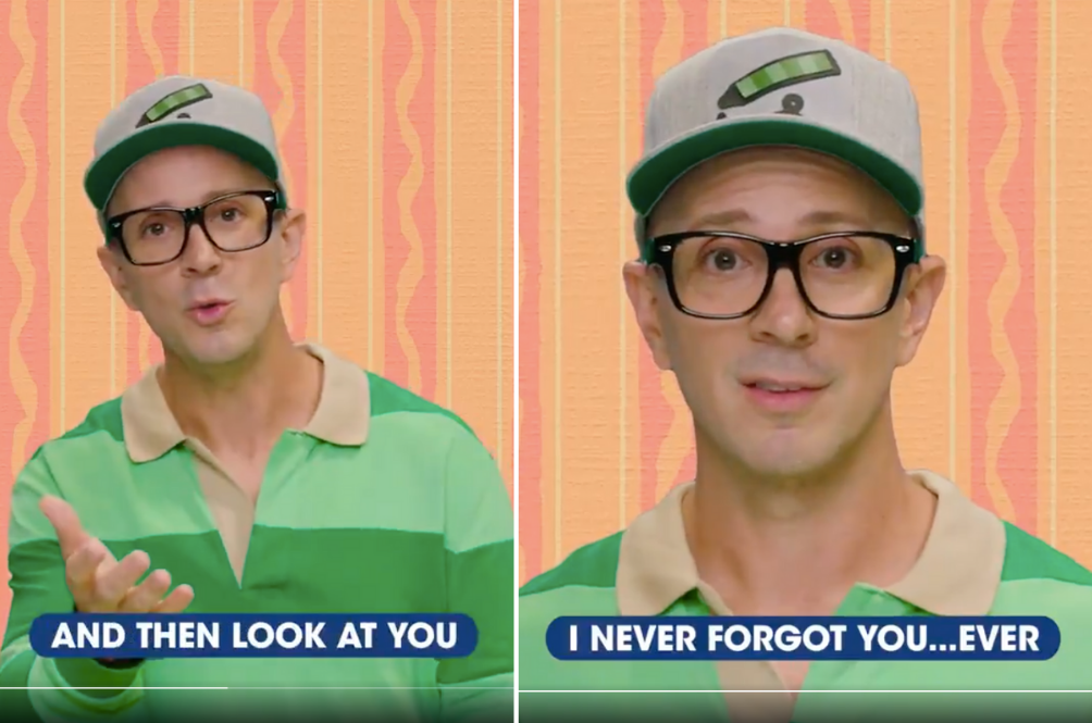 Ex Blue S Clues Host Returns For A Touching Video We Didn T Ask For But One We Certainly Needed Kaw Rojak Daily