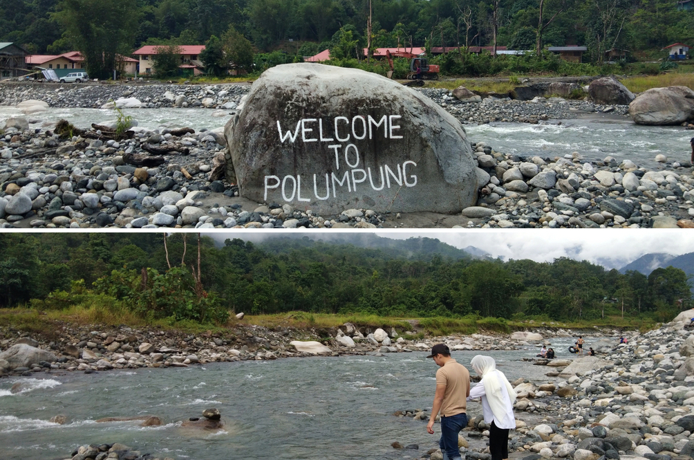 Mandi Sungai Bersaksikan Gunung Kinabalu Pengalaman Ini