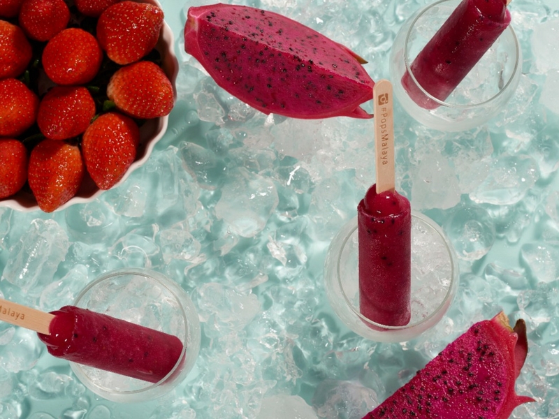 Pops Malaya Perisa Dragonfruit Berry antara kelainan aiskrim Pops Malaya.