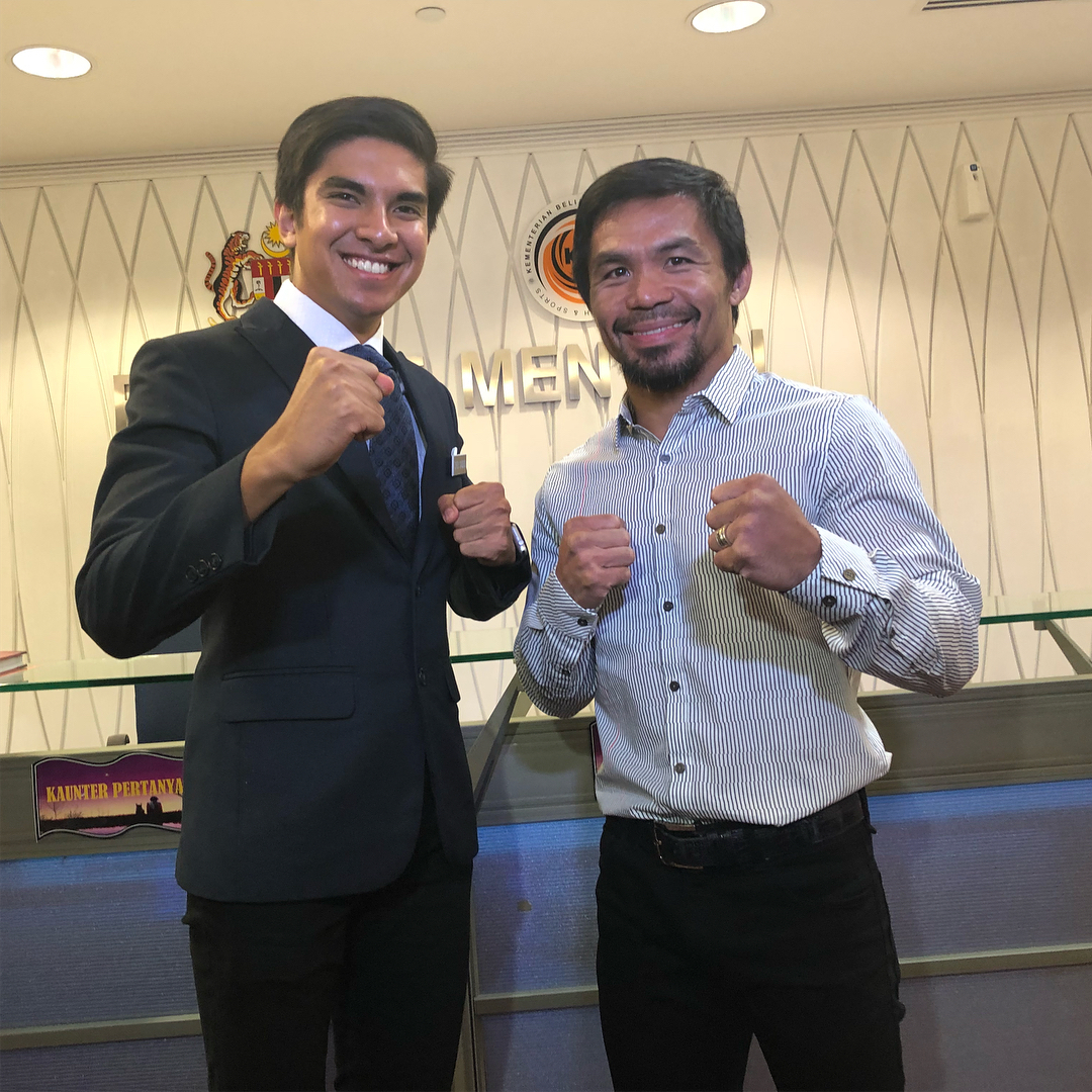 Manny Pacquiao Bersama Menteri Belia dan Sukan.