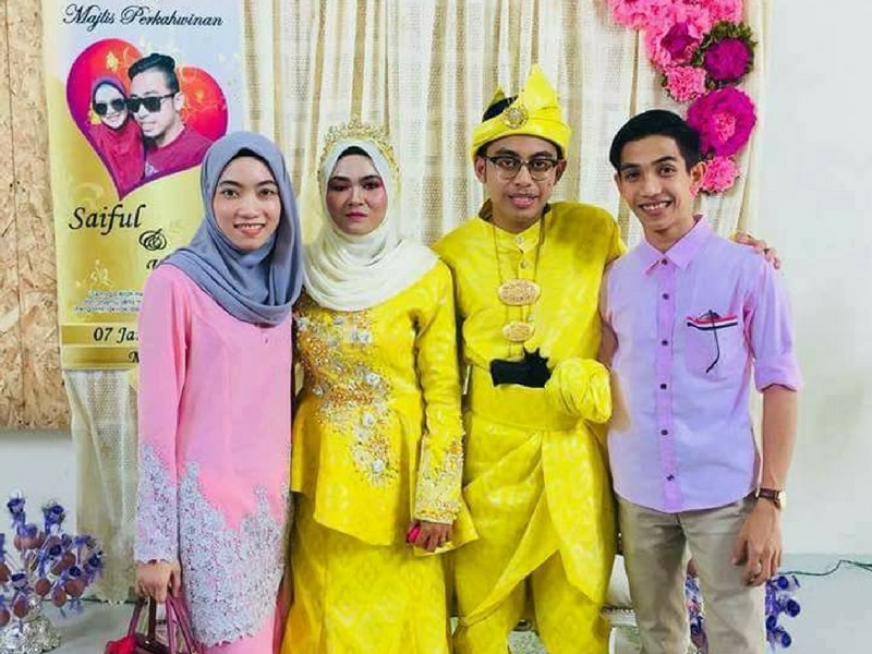 Muhammad Saiful Majlis perkahwinan berlangsung Ahad lalu.