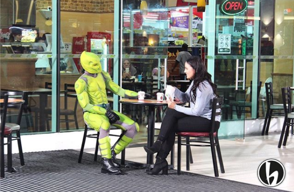 @badang_official Instagram Go dating also wear costume ah?