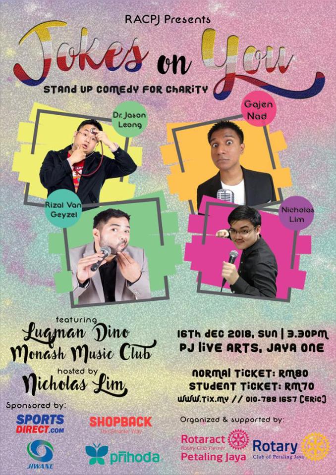 The Rotaract Club of Petaling Jaya Come and have a good laugh, guys!