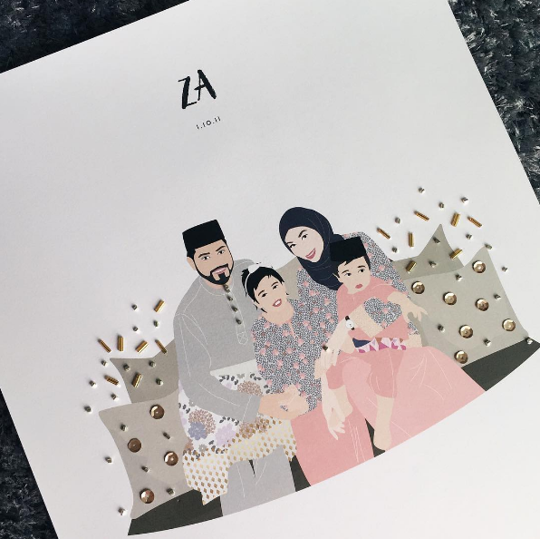 Tiny Type Instagram A family portrait that'll definitely stand out.
