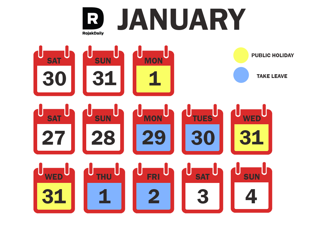 Rojak Daily You can go on hoilday early and end of the month!