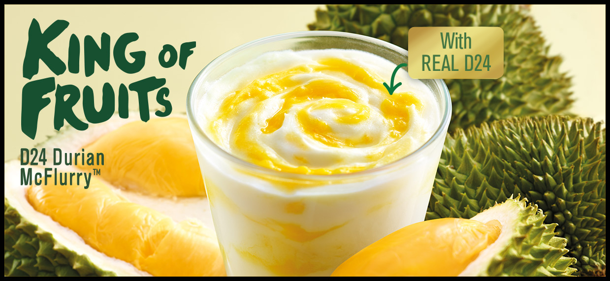 McDonald's Malaysia Were you one of the lucky ones to try the D24 Durian McFlurry