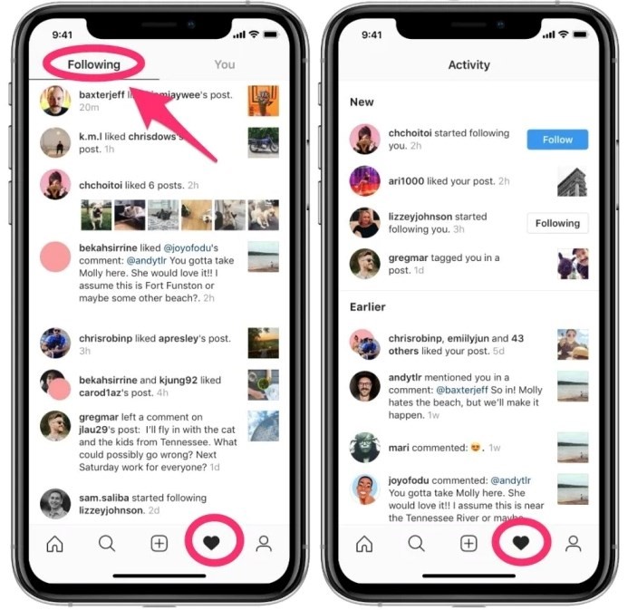 Instagram Before and after.