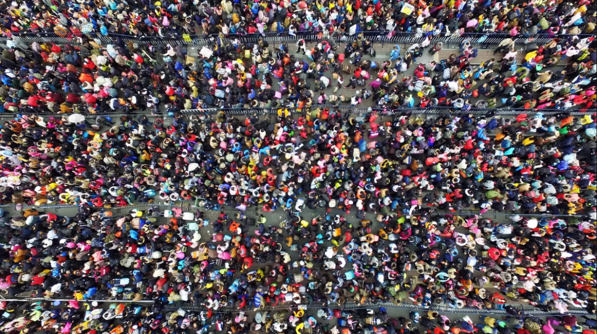 Xinhua News Agency / Getty Images via Gizmodo.com They look like colourful ants.