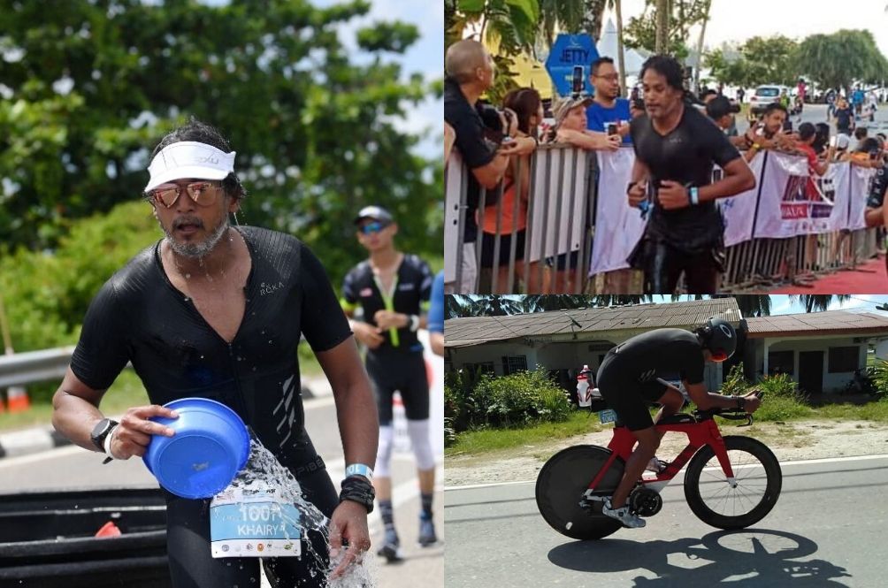 Khairy Jamaluddin Steals The Spotlight At Ironman Langkawi; Receives Medal From Mom