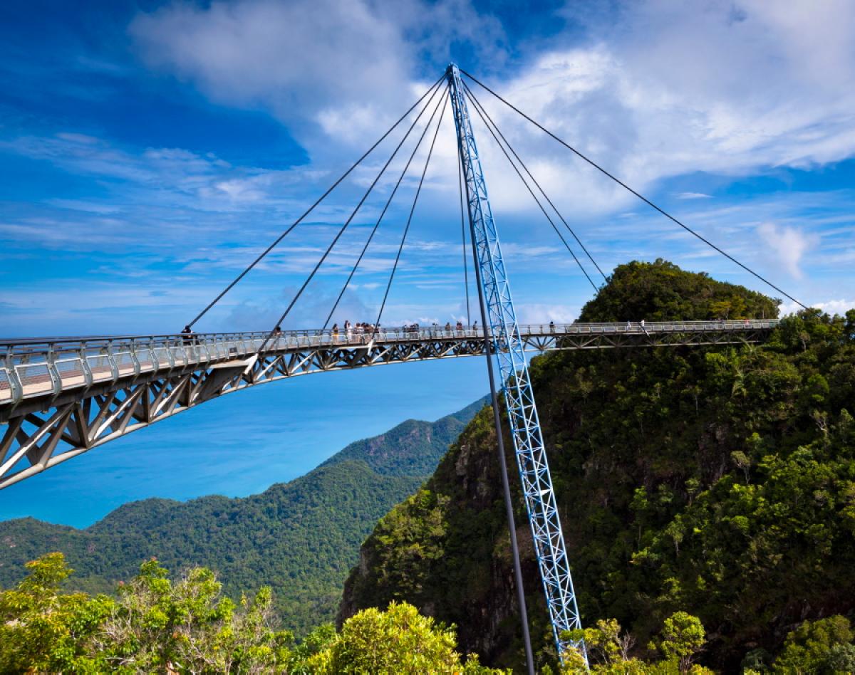 OLAF LOOSE/GETTY IMAGES via NY DAILY NEWS The scenic view Langkawi SkyBridge has to offer.
