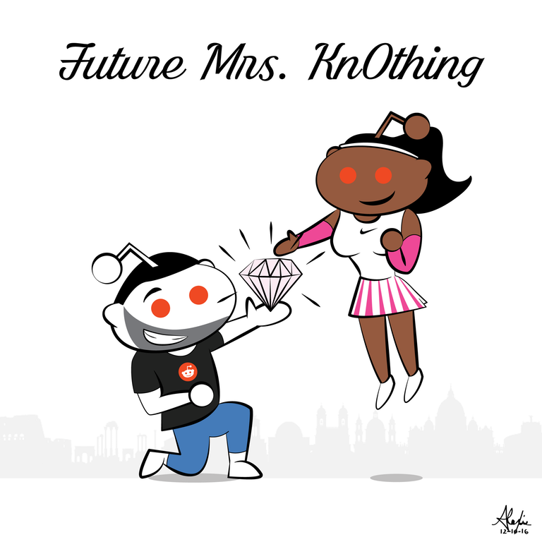 Serena Williams/Reddit Congrats, lovebirds!