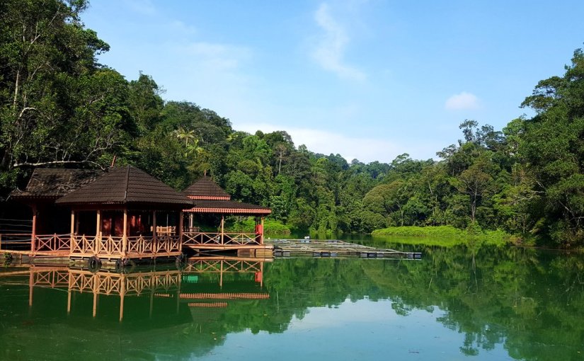 kyension.com You can make a pit stop at this hut and enjoy this serene view.