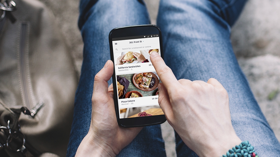 UberEATS California You can even order when you're stuck in a jam.