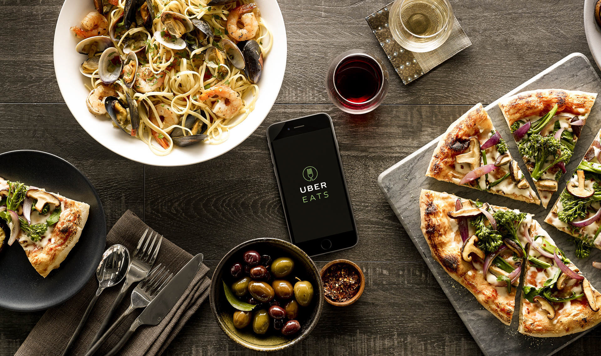 UberEATS Did someone say free delivery until the end of the year? Ok, we're never going out for dinner until 2018
