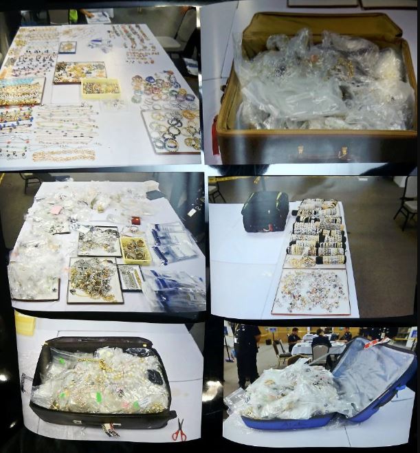 Zulfadhli Zulkifli/NST Photos of the jewellery seized.