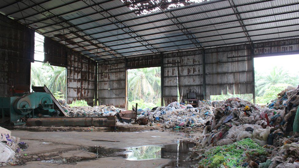 BBC Abandoned recycling factory in Kuala Langat.