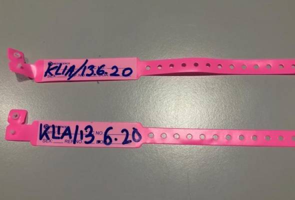 KKM KKM-issued wristbands.