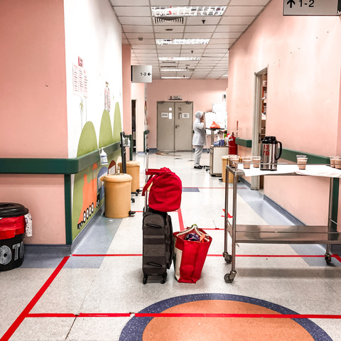 Discharge day, all patients’ luggages & items to be decontaminated.