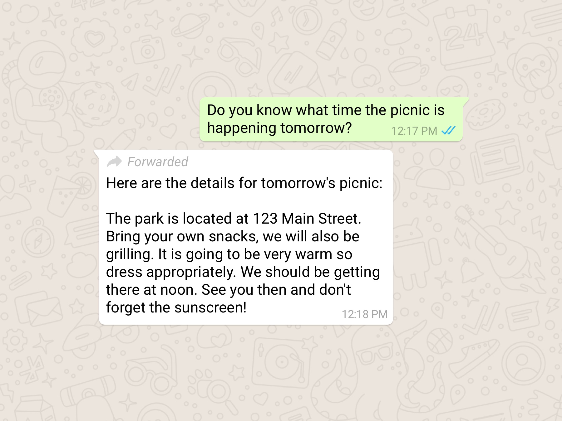 WhatsApp So if you boyfriend sends you a long sweet message after this, you can now it's real or it's forwarded.