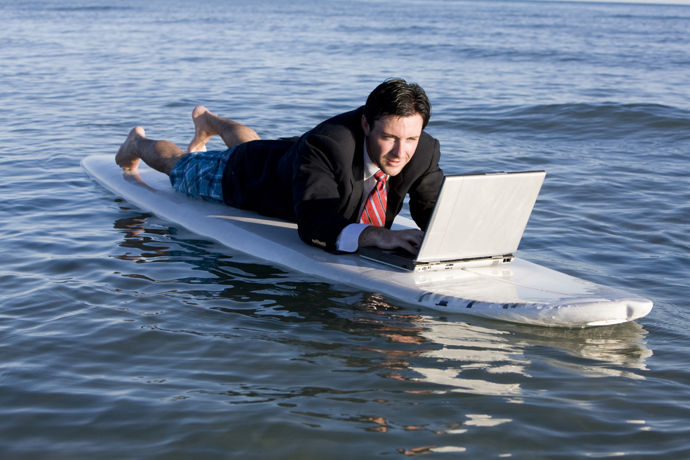 www.silicon.co.uk When you've got to put your corporate thinking cap on while on holiday.