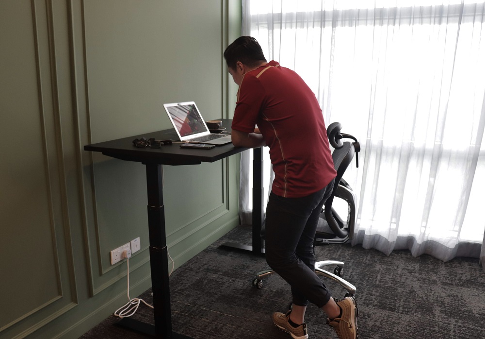 Or work standing.