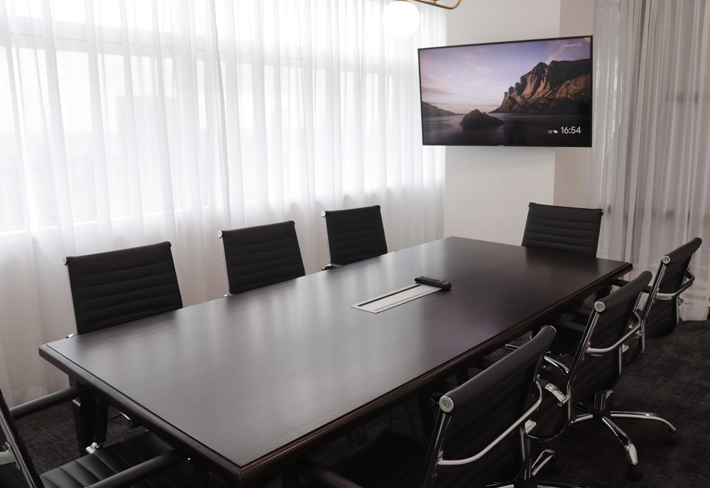 This is the smaller meeting room.