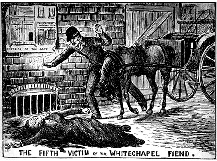 WhiteChapelJack An early newspaper illustration depicting the discovery of Jack the Ripper's victims