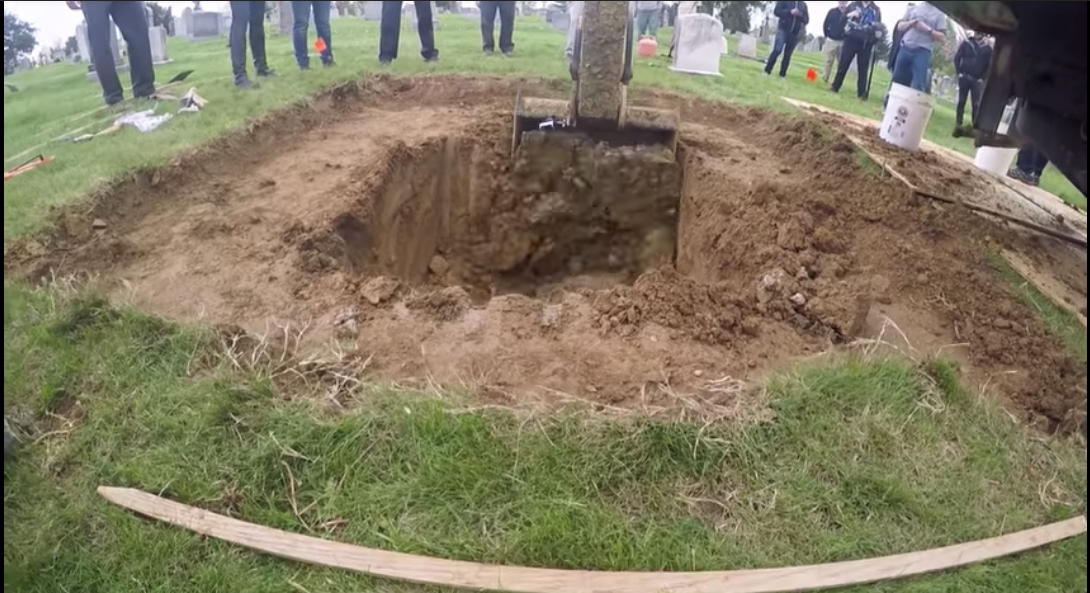 History The excavation of H.H. Holmes body