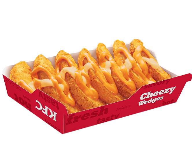 KFC Brunei Cheesy wedges!