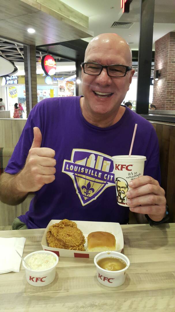 Walter @ Rojak Daily "Walter is all of us at a KFC. He's our fried chicken spirit white guy."